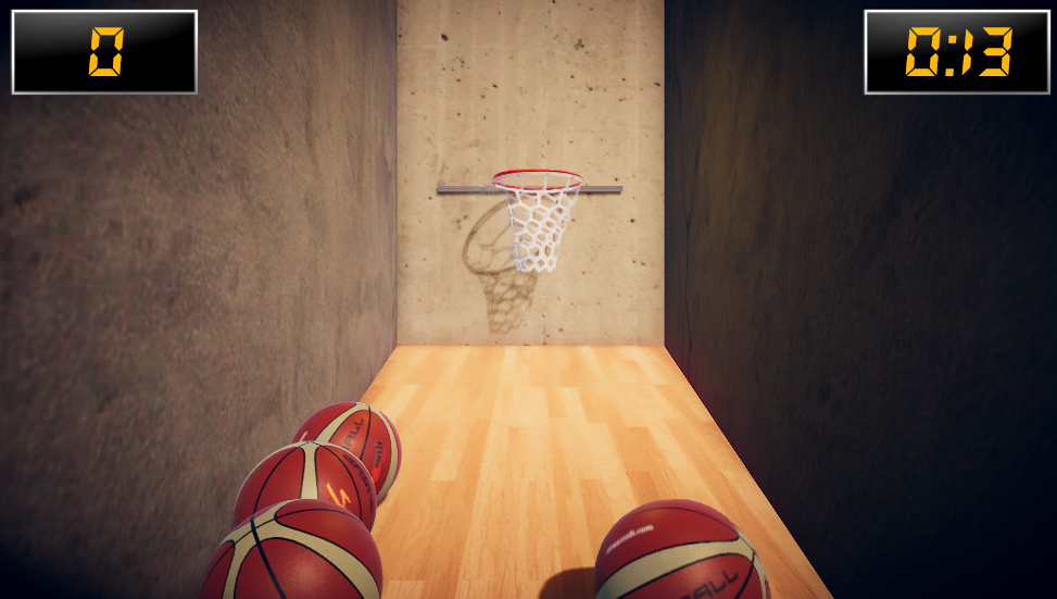 Flickball Basketball Arcade Screenshot